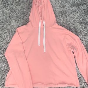 pink tilly’s cropped hoodie size medium